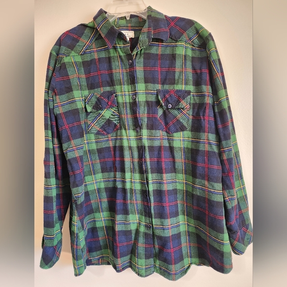 Men's Matchstick Upcycled Button Down Long Sleeve Shirt Size Extra Extra Large - Picture 6 of 6